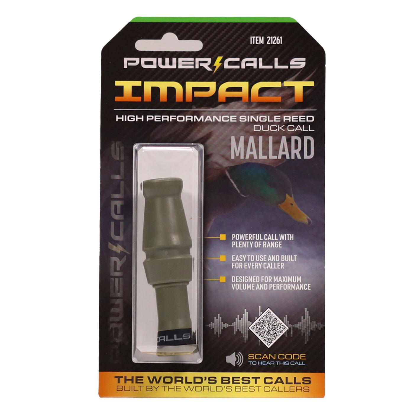 Pulsator PRO Mallard Drake w/Power Calls Impact Duck Call Bundle