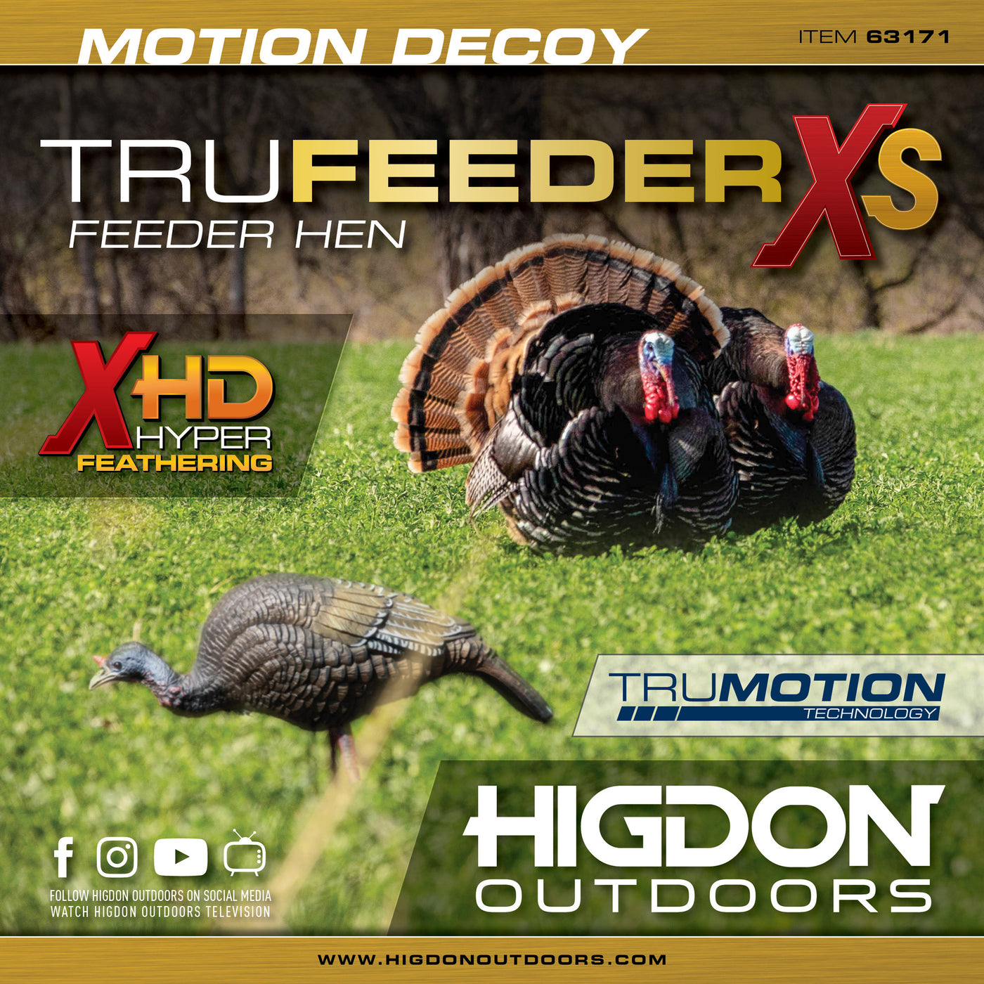 XS TruFeeder Motion-Turkey Hen